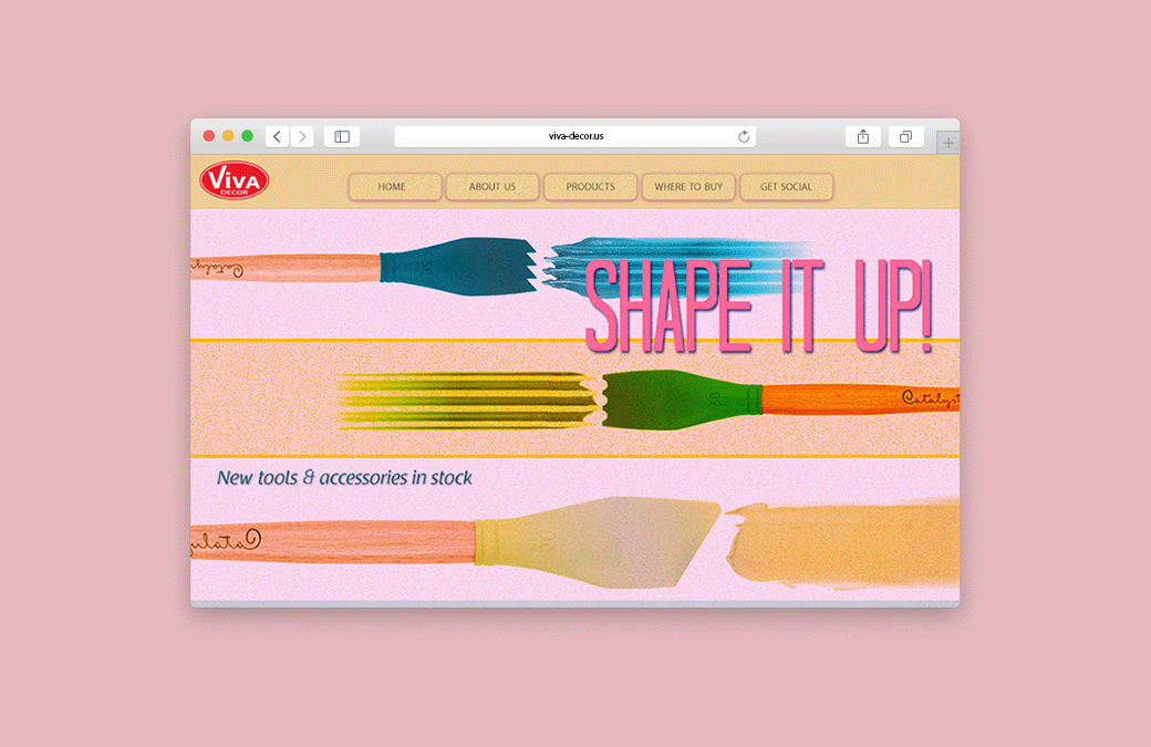 Website homepage preview in a browser window
